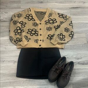 Floral Knit Cardigan